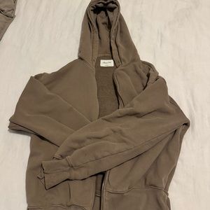 Aritzia Wilfred Free Zip Up XS Taupe